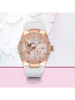 NSQUARE - Pink Gracefully Swarovski Crystal Dial Womens Watch L0519-NP01.2 (M)