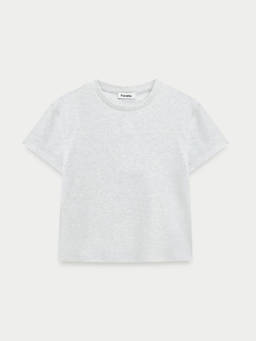 Pomelo - Cropped Tee - Light Grey