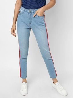 PINACOLADA - Women Side Stripes Stylish Denim Jeans