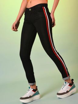PINACOLADA - Women Side Stripes Stylish Casual Denim Jeans