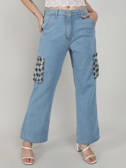 PINACOLADA - Blue Straight Fit Denim Jeans