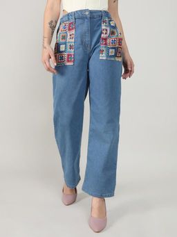 PINACOLADA - Blue Straight Fit Denim Jeans