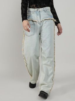 PINACOLADA - Blue Straight Fit Denim Jeans