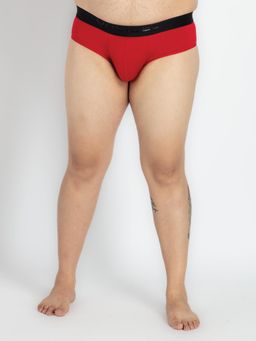 UNSIZED - Mens Plus Size - Micro Modal Brief - Red