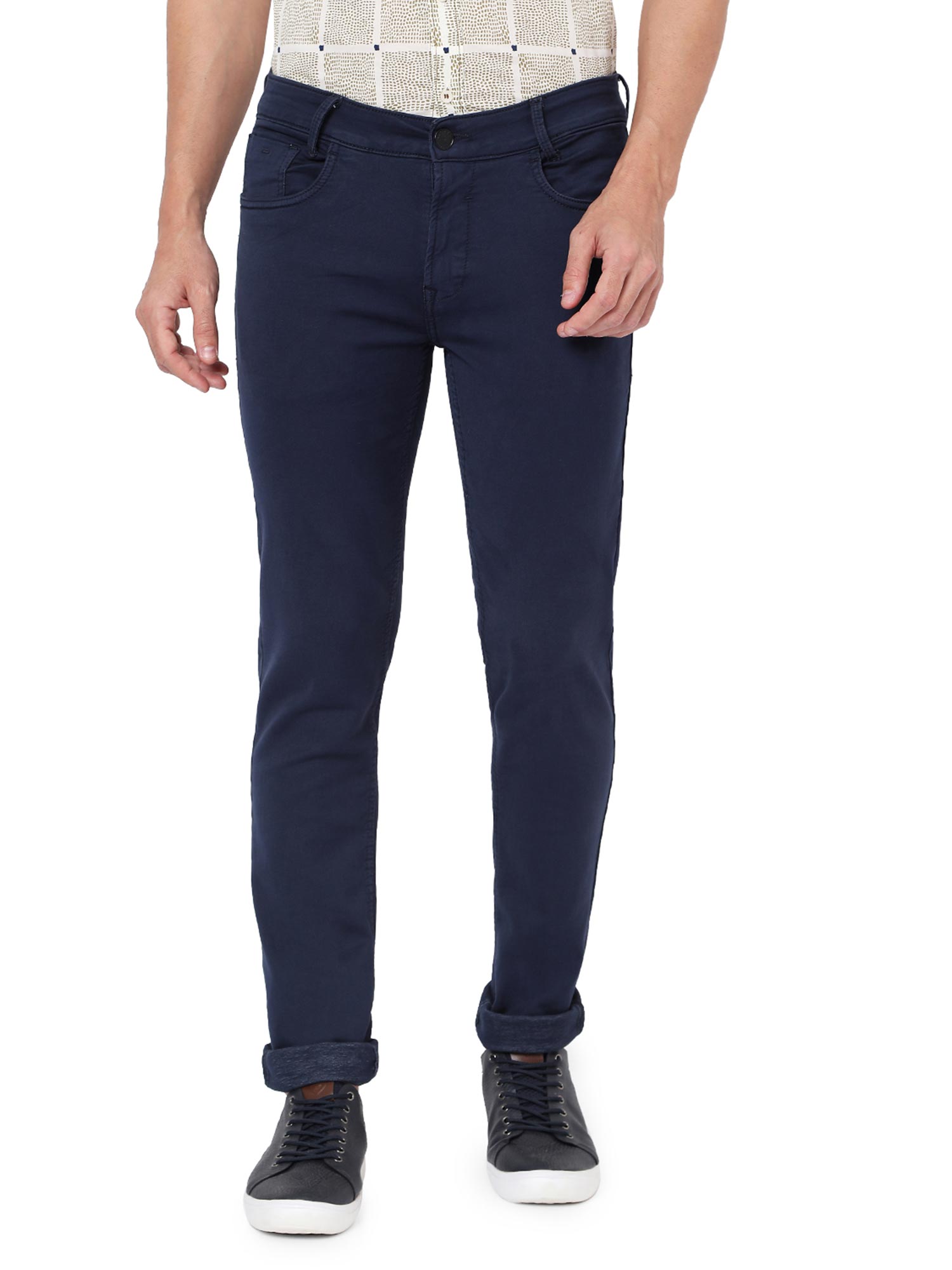 Mufti Navy Mens Super Slim Fit Jeans 