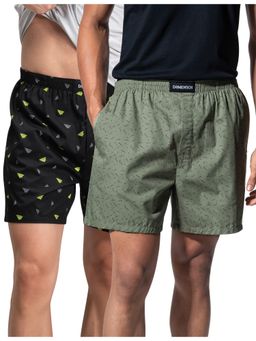 DaMENSCH - Breeze Ultra-Light Printed Cotton Boxer Shorts (Pack of 2)
