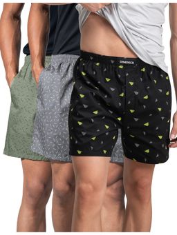 DaMENSCH - Breeze Ultra-Light Printed Cotton Boxers Shorts (Pack of 3)
