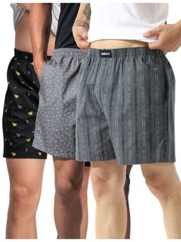 DaMENSCH - Breeze Ultra-Light Printed Cotton Boxers Shorts (Pack of 3)