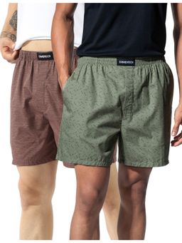 DaMENSCH - Breeze Ultra-Light Printed Cotton Boxer Shorts (Pack of 2)