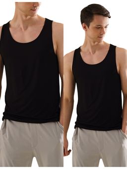 DaMENSCH - Round Neck Anti-Bacterial Anti Odour Undershirt Innerwear Vest (Pack of 2)