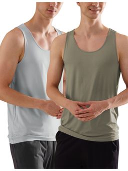 DaMENSCH - Anti-Bacterial Anti Odour Multicolour Undershirt Innerwear Vest (Pack of 2)