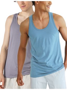 DaMENSCH - Round Neck Neo-Cotton Anti-Microbial Innerwear Vest (Pack of 2)