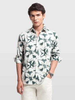 Arrow Newyork - Men's Floral Printed Manhattan Slim Fit Shirt