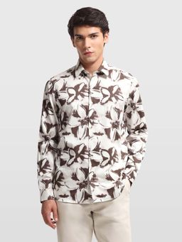 Arrow Newyork - Men's Floral Printed Manhattan Slim Fit Shirt