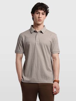 Arrow - Men's Textured Regular Fit Polo T-Shirt