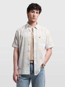 Arrow Sports - Men's Vertical Striped Regular Fit Shirt