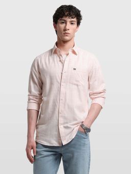 Arrow Sports - Men's Windowpane Checked Chelsea Slim Fit Shirt