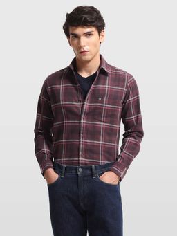 Arrow Sports - Men's Checks Slim Fit Sage and Sun Shirt