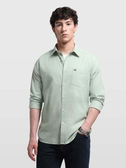 Arrow Sports - Men's Solid Slim Fit Oxford Shirt
