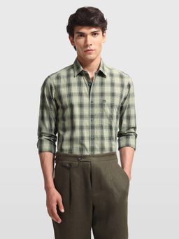 Arrow Sports - Men's Checks Slim Fit Sage and Sun Shirt