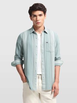 Arrow Sports - Men's Vertical Striped Chelsea Slim Fit Shirt