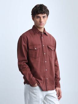 Flying Machine - Men's Twill Relaxed Fit Shirt