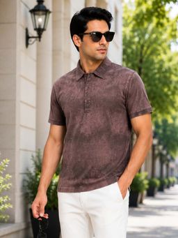 Parcel Yard - Men's Stylish Collar Neck Half Sleeve Polo T-Shirt