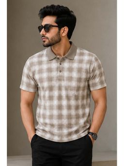 Parcel Yard - Men's Stylish Collar Neck Half Sleeve Polo T-Shirt