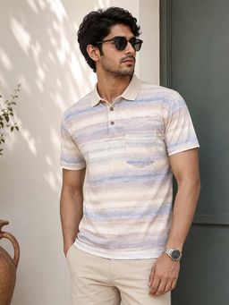 Parcel Yard - Men's Stylish Collar Neck Half Sleeve Polo T-Shirt