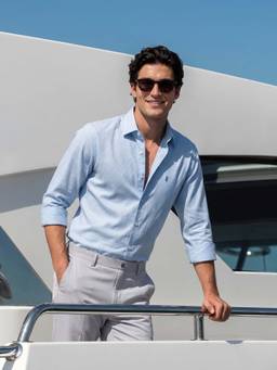 U.S. POLO ASSN. - Men's All-Over Micro Printed Poplin Shirt