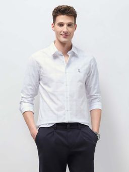 U.S. POLO ASSN. - Men's Windowpane Checked Regular Fit Shirt