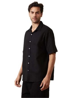 WROGN - Solid Comfort Fit Shirt-Black
