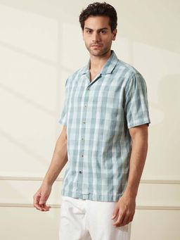 WROGN - Casual Corduroy Resort Fit Shirt-Green