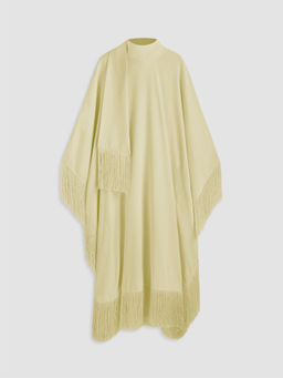 Cider - Tassel Hem Solid Maxi Dress