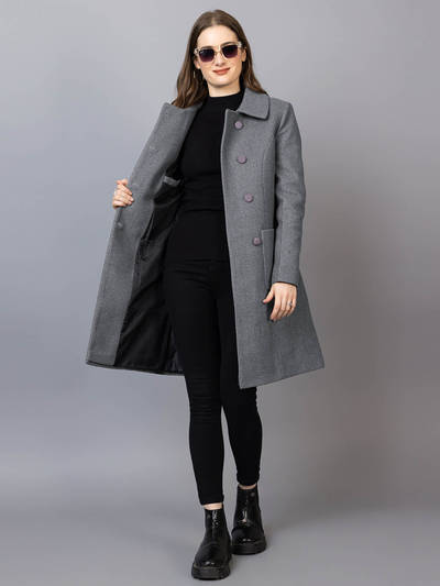 Double Breasted Wool Overcoat