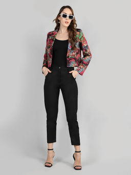 CHKOKKO - Women Printed Over Blazer
