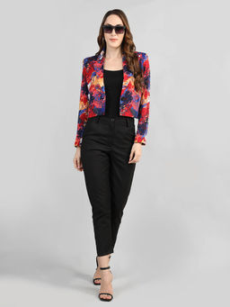 CHKOKKO - Women Printed Over Blazer