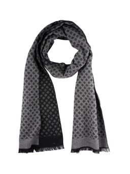 The Tie Hub - Black Geometric Scarf