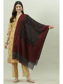 Biba - Maroon Yarndyed Dupattas