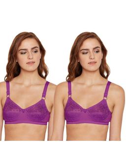 Bodycare - Pack of 2 B-C-D Cup Bra In Wine Colour