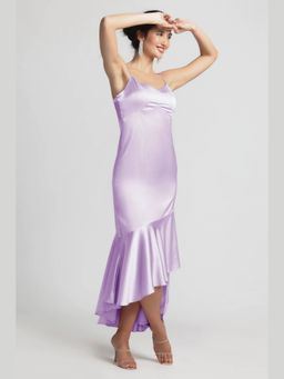 JULO - Lavender Elegance Flair Maxi Dress