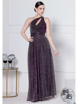 JULO - Twilight Sparkle Gala Wine Maxi Dress