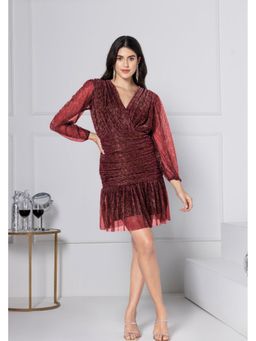 JULO - Scarlet Wine Mini Dress