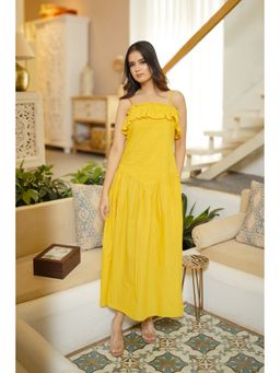 PERINI - Buttercup Mustard Cotton Dress