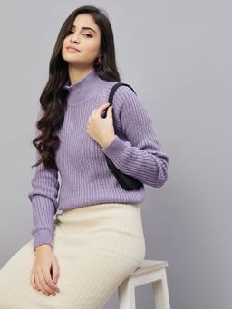 Club York - Purple High Neck Sweater