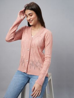 Club York - Peach Front Open Cardigans