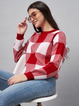 Club York - Red Round Neck Sweater