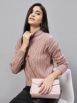 Club York - Mauve High Neck Sweater