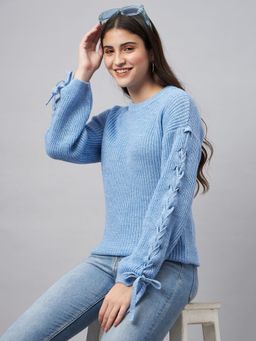 Club York - Blue Round Neck Sweater