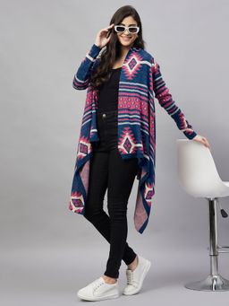 Club York - Denim Front Open Shrug